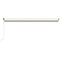 VIDAXL Auvent Manuel Rétractable 500x300 Cm Crème -Promos Le Jardin Vivant Magasin 6467160f51b788.49272338