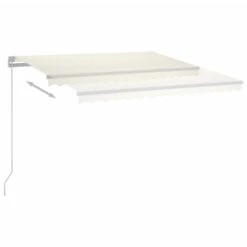 VIDAXL Auvent Automatique Avec Capteur De Vent Et Led 3,5x2,5 M Crème -Promos Le Jardin Vivant Magasin 646716153071d8.80777363