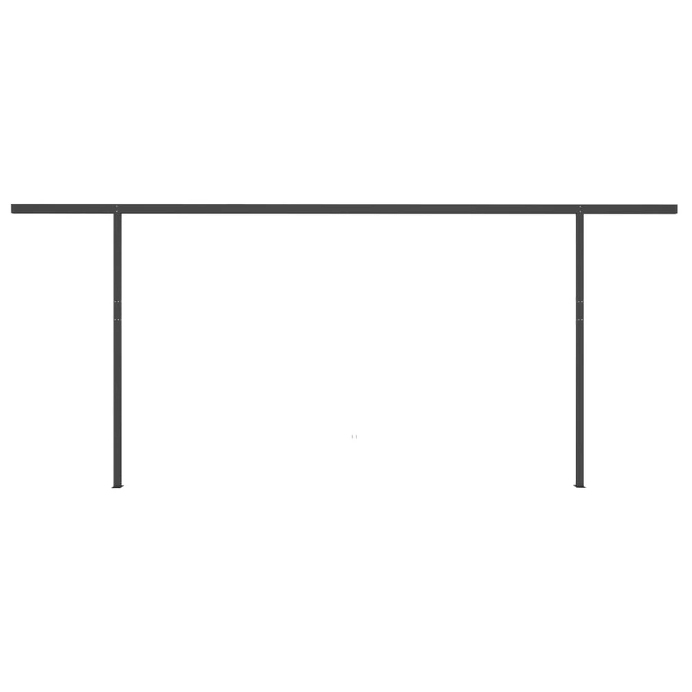 VIDAXL Auvent Manuel Rétractable Avec Poteaux 5x3,5 M Crème 9 VIDAXL Auvent Manuel Rétractable Avec Poteaux 5x3,5 M Crème – Image 7