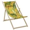 Madison Chaise De Plage En Bois La Grave 55x90x87 Cm Jaune