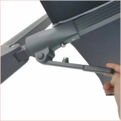 Parasol Déporté Marron Natural + Dalle Et Housse L400xh272xl300 - Jules - Cezare -Promos Le Jardin Vivant Magasin 646bb5c35f3ca3.69711968