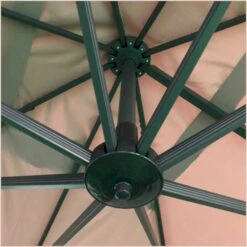 Parasol Déporté Marron Natural + Dalle Et Housse L400xh272xl300 - Jules - Cezare -Promos Le Jardin Vivant Magasin 646bb5c3692623.43726886