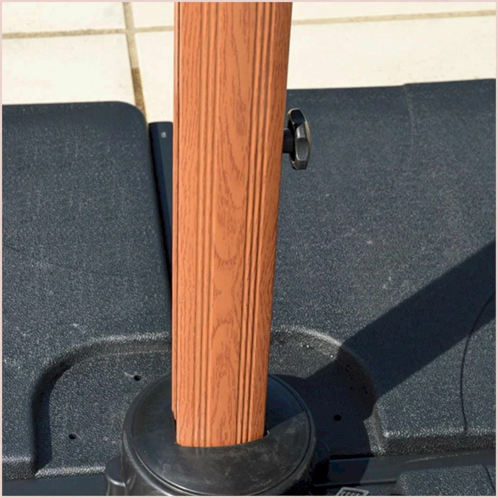 Parasol Déporté Ecru + Dalle Et Housse L400xh272xl300 - Gabin - Cezare 7 Parasol Déporté Ecru + Dalle Et Housse L400xh272xl300 - Gabin - Cezare – Image 5