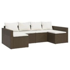 VIDAXL Salon De Jardin 2 Pcs Avec Coussins Marron Résine Tressée -Promos Le Jardin Vivant Magasin 646d11dd638b81.83861165