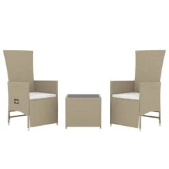 VIDAXL Ensemble De Salon De Jardin 3 Pcs Beige Poly Rotin Et Acier 11 VIDAXL Ensemble De Salon De Jardin 3 Pcs Beige Poly Rotin Et Acier -Promos Le Jardin Vivant Magasin 646d14952ea213.77912271