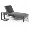Ensemble Bain De Soleil Avec Tablette En Aluminium Gris -Promos Le Jardin Vivant Magasin 646e01136f0869.32635615