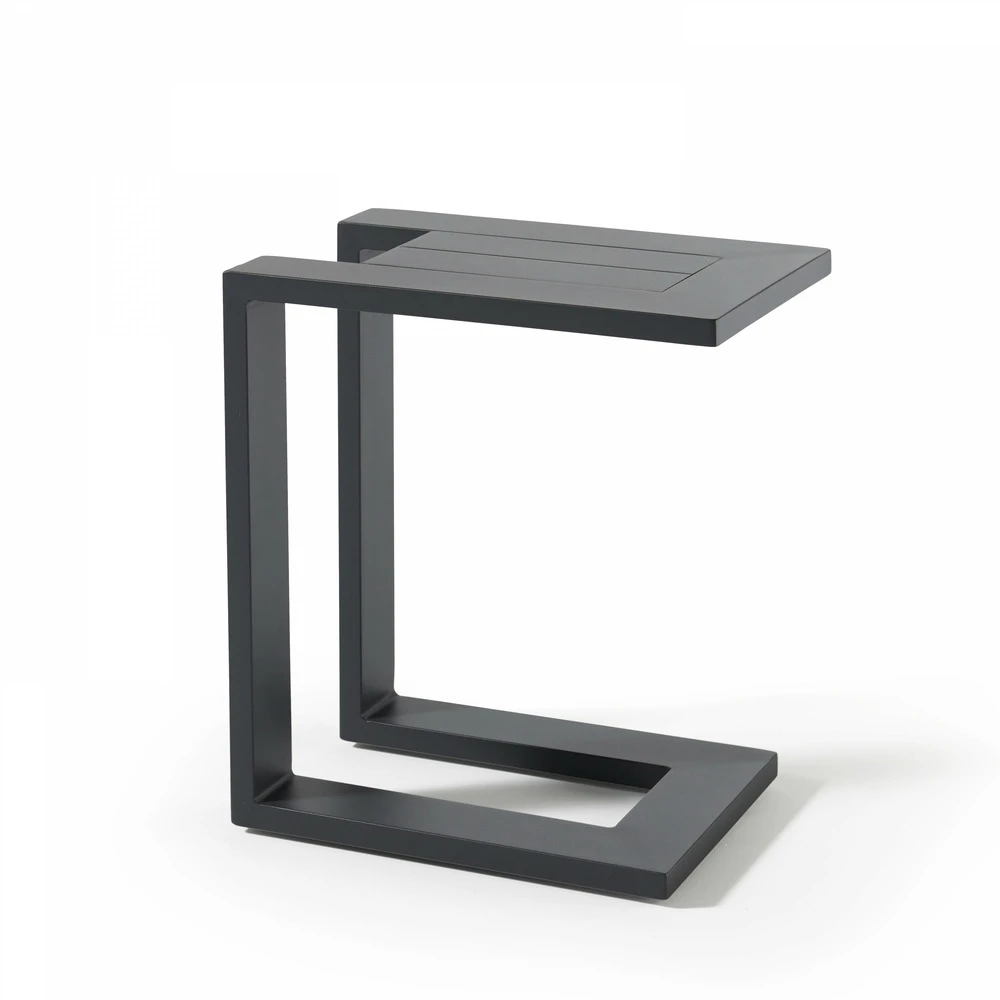 Lot De 2 Bains De Soleil Avec Tablettes En Aluminium Gris 6 Lot De 2 Bains De Soleil Avec Tablettes En Aluminium Gris – Image 4