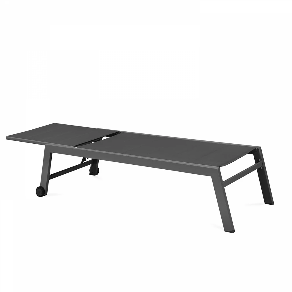 Lot De 2 Bains De Soleil En Aluminium Gris 5 Lot De 2 Bains De Soleil En Aluminium Gris – Image 3