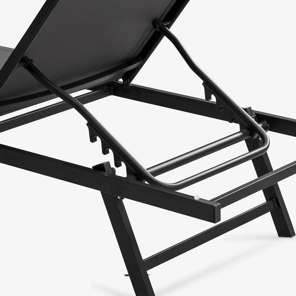 Lot De 2 Bains De Soleil En Acier Gris 6 Lot De 2 Bains De Soleil En Acier Gris – Image 4