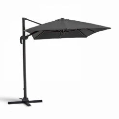 Parasol Déporté 2x3m En Aluminium Gris Anthracite -Promos Le Jardin Vivant Magasin 646e58f2037082.44742778