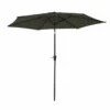 Hapuna - Parasol Droit Rond Diamètre 2,70 Mètres Inclinable - Aluminium - Protection Uv - Ouverture Facile, Manivelle