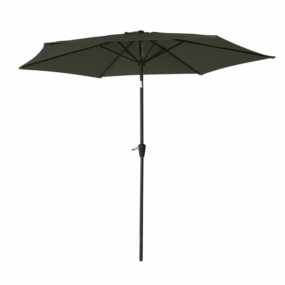 Hapuna - Parasol Droit Rond Diamètre 2,70 Mètres Inclinable - Aluminium - Protection Uv - Ouverture Facile, Manivelle 3 Hapuna - Parasol Droit Rond Diamètre 2,70 Mètres Inclinable - Aluminium - Protection Uv - Ouverture Facile, Manivelle