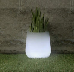 Pot Lumineux Camelia 40 Solaire+batterie Rechargeable Led Rgb Avec Télécommande ø39x39cm -Promos Le Jardin Vivant Magasin 646fa5acb05131.48463673