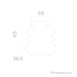 Lampe Balans 70 En Forme De Galets Zen Lumière Blanche Froide Par Câble Hauteur 70cm -Promos Le Jardin Vivant Magasin 646fa6769a03c9.14985060