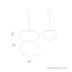 Suspension Petra 40 Ovale 40x29x20cm - Blanc -Promos Le Jardin Vivant Magasin 646fa67817fdd2.69318038