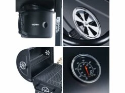 Barbecue Charbon De Bois "king" - 99.5 X 63.5 X 94.5 Cm - Noir -Promos Le Jardin Vivant Magasin 646fad63841de4.81379521