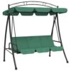 VIDAXL Balancelle De Jardin Avec Auvent Vert 198 Cm Tissu Et Acier 2 VIDAXL Balancelle De Jardin Avec Auvent Vert 198 Cm Tissu Et Acier -Promos Le Jardin Vivant Magasin 646fad87bac126.89667859