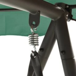 VIDAXL Balancelle De Jardin Avec Auvent Vert 198 Cm Tissu Et Acier -Promos Le Jardin Vivant Magasin 646fad87cb36d5.93961544