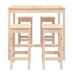 VIDAXL Ensemble De Bar De Jardin 5 Pcs Bois De Pin Massif 12 VIDAXL Ensemble De Bar De Jardin 5 Pcs Bois De Pin Massif -Promos Le Jardin Vivant Magasin 6470a720deb6a6.99373828
