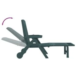 VIDAXL Chaise Longue Pliable Avec Roues Vert Pp 14 VIDAXL Chaise Longue Pliable Avec Roues Vert Pp -Promos Le Jardin Vivant Magasin 6470a72d493e22.19174135
