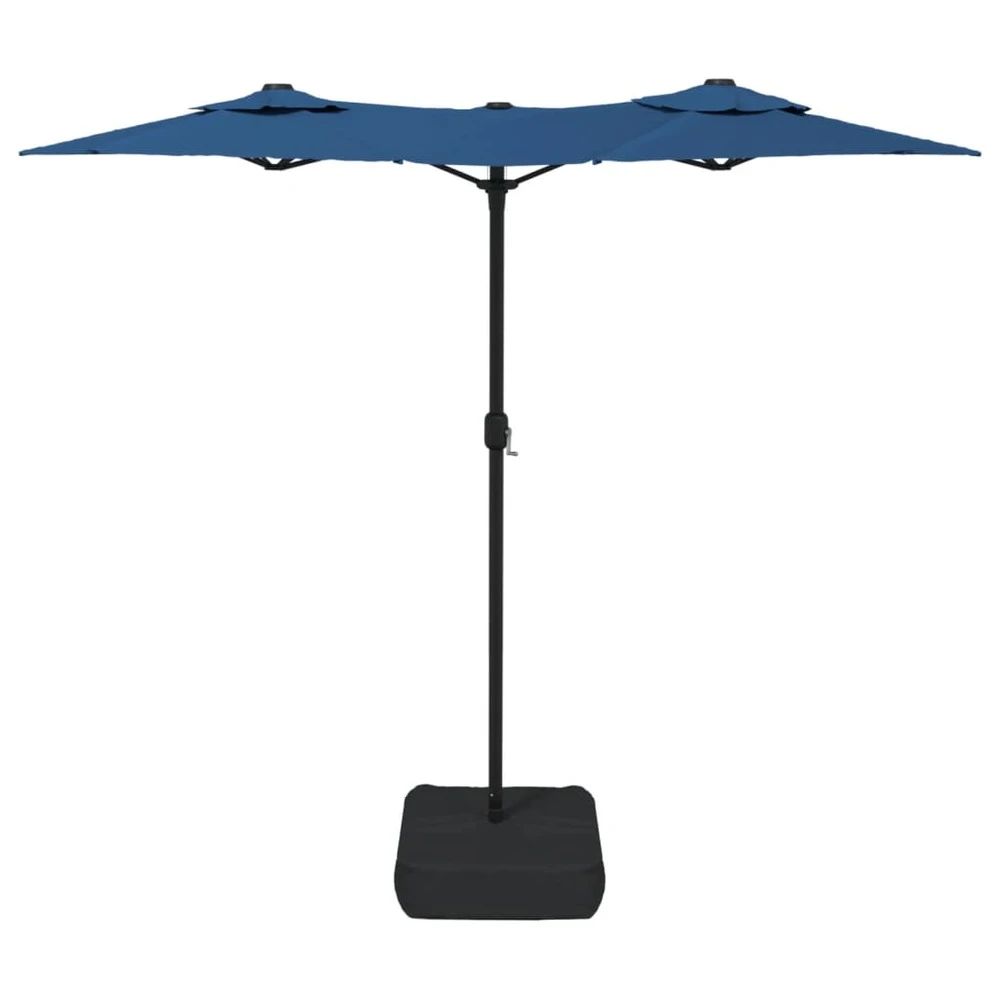 VIDAXL Parasol à Double Tête Bleu Azuré 316x240 Cm 6 VIDAXL Parasol à Double Tête Bleu Azuré 316x240 Cm – Image 4