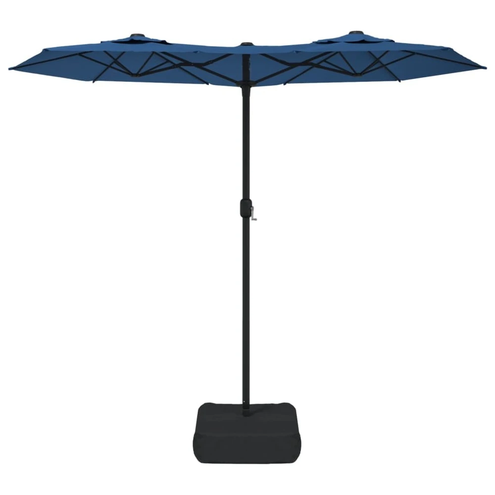 VIDAXL Parasol à Double Tête Bleu Azuré 316x240 Cm 5 VIDAXL Parasol à Double Tête Bleu Azuré 316x240 Cm – Image 3