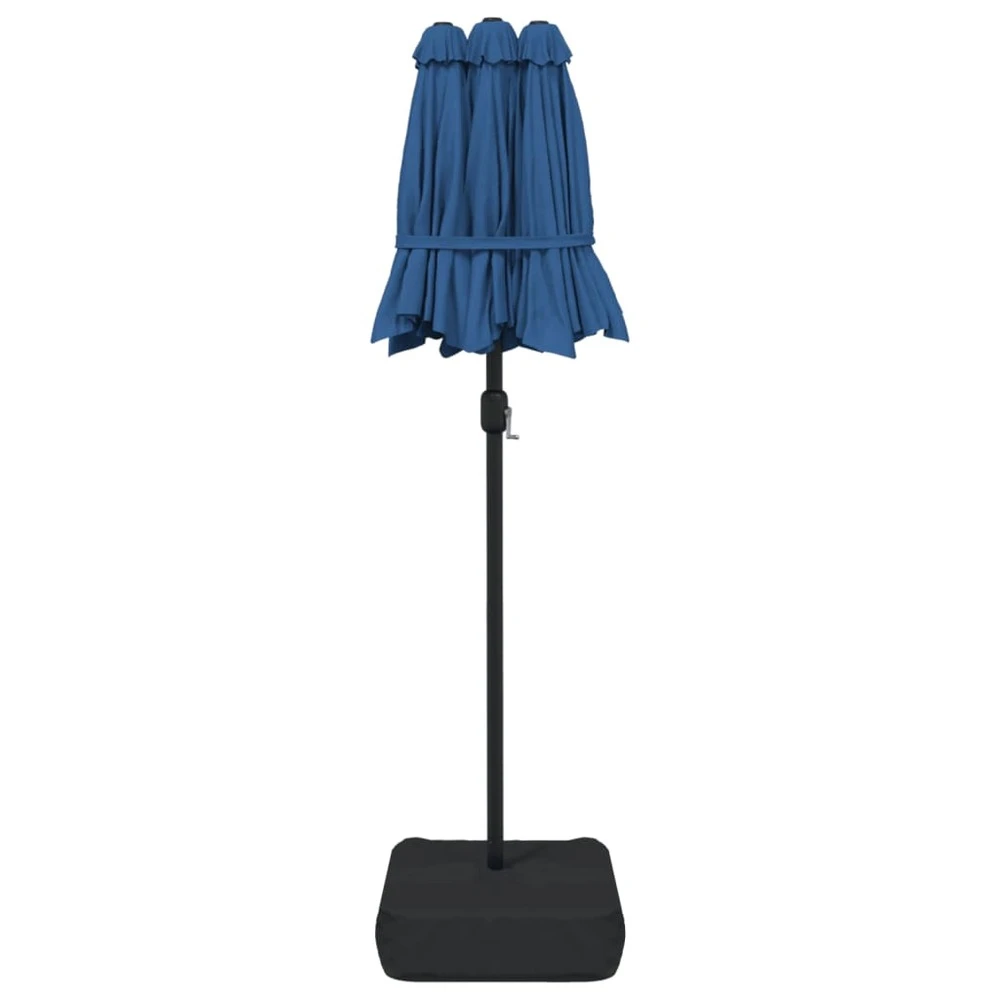 VIDAXL Parasol à Double Tête Bleu Azuré 316x240 Cm 7 VIDAXL Parasol à Double Tête Bleu Azuré 316x240 Cm – Image 5