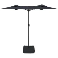 VIDAXL Parasol à Double Tête Avec Led Noir 316x240 Cm 13 VIDAXL Parasol à Double Tête Avec Led Noir 316x240 Cm -Promos Le Jardin Vivant Magasin 6470a7324cb544.43226900