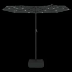VIDAXL Parasol à Double Tête Avec Led Anthracite 316x240 Cm 14 VIDAXL Parasol à Double Tête Avec Led Anthracite 316x240 Cm -Promos Le Jardin Vivant Magasin 6470a733c97576.21484129