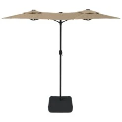 VIDAXL Parasol à Double Tête Taupe 316x240 Cm 12 VIDAXL Parasol à Double Tête Taupe 316x240 Cm -Promos Le Jardin Vivant Magasin 6470a7356d8419.91527078