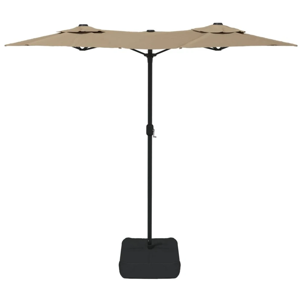 VIDAXL Parasol à Double Tête Taupe 316x240 Cm 6 VIDAXL Parasol à Double Tête Taupe 316x240 Cm – Image 4