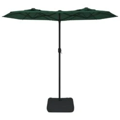VIDAXL Parasol à Double Tête Avec Led Vert 316x240 Cm 12 VIDAXL Parasol à Double Tête Avec Led Vert 316x240 Cm -Promos Le Jardin Vivant Magasin 6470a7391a9104.25587278