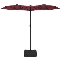 VIDAXL Parasol à Double Tête Rouge Bordeaux 316x240 Cm -Promos Le Jardin Vivant Magasin 6470a73aeda7a6.13249154