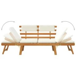 VIDAXL Banc De Jardin Avec Coussins 2-en-1 -Promos Le Jardin Vivant Magasin 6478dca3928c53.30096993