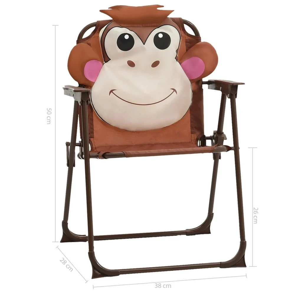 VIDAXL Petit Salon De Jardin Pour Enfant Avec Parasol Singe Rigolo 5 VIDAXL Petit Salon De Jardin Pour Enfant Avec Parasol Singe Rigolo – Image 3