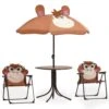 VIDAXL Petit Salon De Jardin Pour Enfant Avec Parasol Singe Rigolo -Promos Le Jardin Vivant Magasin 6478f1d737b085.39933485