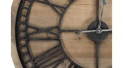 Grande Horloge Ancienne Bois Métal Marron 76x3x76cm - Bois, Métal 8 Grande Horloge Ancienne Bois Métal Marron 76x3x76cm - Bois, Métal -Promos Le Jardin Vivant Magasin 6479de115b2c43.29035171