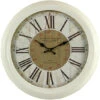 Horloge Ancienne Murale Hôtel Westminster 47cm - Fer - Blanc -Promos Le Jardin Vivant Magasin 6479de158c4488.97746398