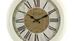 Horloge Ancienne Murale Hôtel Westminster 47cm - Fer - Blanc -Promos Le Jardin Vivant Magasin 6479de159153f3.72005728