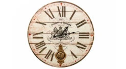 Promos Le Jardin Vivant Magasin 29 Horloge Ancienne Balancier Archbutt & Clarkson 58cm - Bois - Blanc