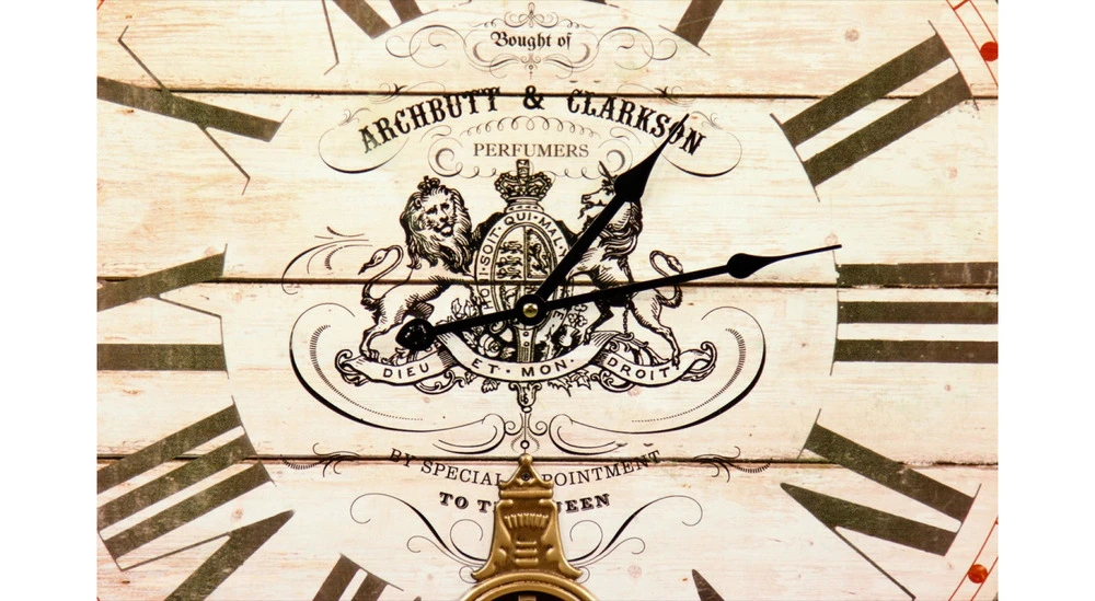 Horloge Ancienne Balancier Archbutt & Clarkson 58cm - Bois - Blanc 5 Horloge Ancienne Balancier Archbutt & Clarkson 58cm - Bois - Blanc – Image 3