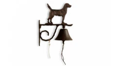 Cloche Chien Fonte Marron 21x11x26cm