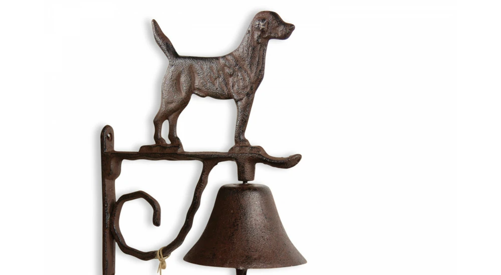 Cloche Chien Fonte Marron 21x11x26cm 6 Cloche Chien Fonte Marron 21x11x26cm – Image 4