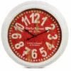 Horloge Ancienne Murale Chef Le Normand Métal Rouge-bordeaux 58cm -Promos Le Jardin Vivant Magasin 6479de345623d6.97296922
