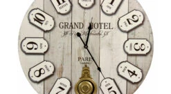 Horloge Ancienne Balancier Grand Hôtel Montmartre Bois Blanc 58cm - Gris 7 Horloge Ancienne Balancier Grand Hôtel Montmartre Bois Blanc 58cm - Gris -Promos Le Jardin Vivant Magasin 6479de423f94f5.96693972