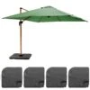 Parasol Déporté 3x3m Et 4 Dalles à Remplir Effet Bois Vert Cactus -Promos Le Jardin Vivant Magasin 647b2f74e76442.57570677