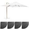 Parasol Déporté 3x3m Et 4 Dalles Lestées Effet Bois Blanc 2 Parasol Déporté 3x3m Et 4 Dalles Lestées Effet Bois Blanc -Promos Le Jardin Vivant Magasin 647b2f7f436467.47618928