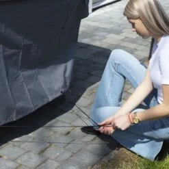 Madison Housse De Meubles D'extérieur 255 X 255 X 70 Cm Gris -Promos Le Jardin Vivant Magasin 647e2d79e30025.78128295