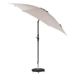 Parasol Droit Rond Sisko Taupe -Promos Le Jardin Vivant Magasin 647f7caa272ef7.95657298