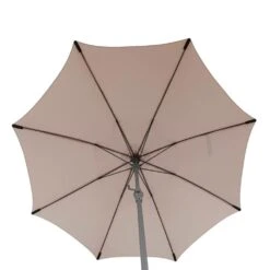 Parasol Droit Rond Sisko Taupe -Promos Le Jardin Vivant Magasin 647f7caa3c5835.39237839